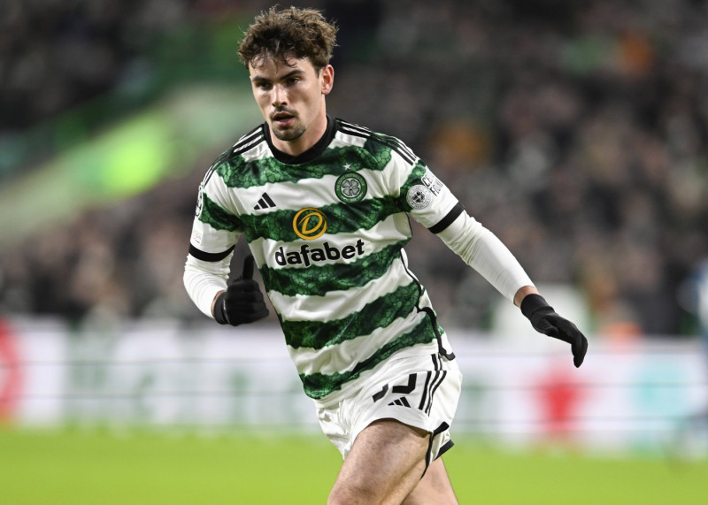 Glasgow, Scotland, 13th December 2023. Matt O Riley of Celtic during the UEFA Champions League match at Celtic Park, Gla