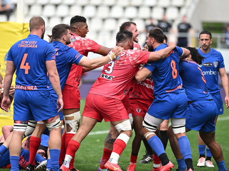 RUGBY:SCM USV TIMISOARA-DINAMO BUCURESTI, FINALA CUPEI ROMANIEI (6.04.2024)