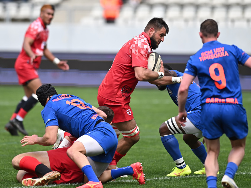 RUGBY:SCM USV TIMISOARA-DINAMO BUCURESTI, FINALA CUPEI ROMANIEI (6.04.2024)