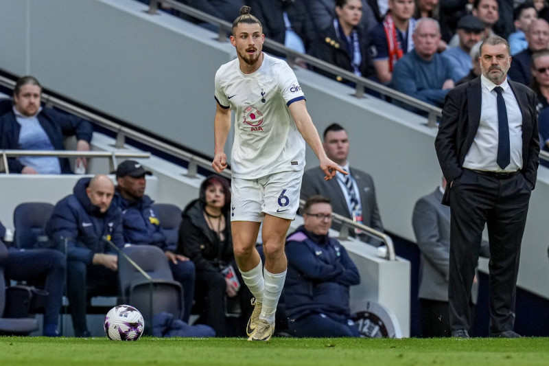 Radu Dragusin of Spurs Radu Dragusin of Spurs during the Premier League match between Tottenham Hotspur and Luton Town a