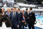 Macron Inaugurates The Olympic Aquatics Centre - Saint-Denis, France - 04 Apr 2024