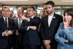 Macron Inaugurates The Olympic Aquatics Centre - Saint-Denis