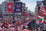 Athletic Bilbao celebrates the victory of the 24th Copa del Rey in their city