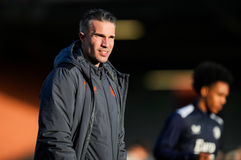 UEFA Youth League: Celtic O19 v Feyenoord O19 Glasgow - Feyenoord O19 coach Robin van Persie during the 6th leg of the U