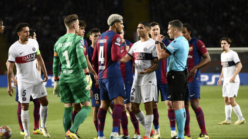 Istvan Kovacs, păcălit? Barcola a rupt tăcerea, după ce arbitrul român l-a eliminat pe Araujo în Barcelona - PSG 1-4