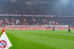 Banner Spruchband Fans FC Bayern Muenchen vs. FC Arsenal, Fussball, UEFA Champions League, Viertelfinale/Quarterfinal, 1