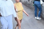 Kanye West’s wife Bianca Censori goes shoeless with bandaged feet as they visit Disneyland