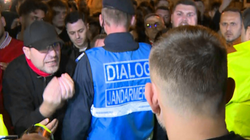 Tensiuni la ”Arcul de Triumf”. Ce i-a așteptat pe jucătorii lui Dinamo, după 1-1 cu Voluntari: jandarmii au apărut imediat