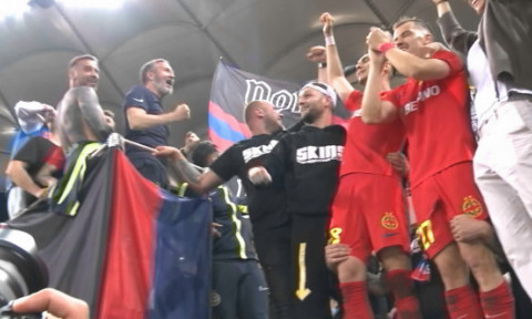 FOTO Mihai Stoica, umplut de sânge la Arena Națională, după ce FCSB a câștigat titlul!