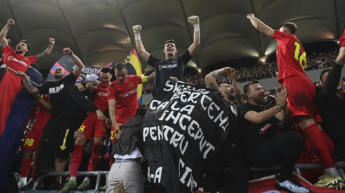 Fotbaliștii de la FCSB îl așteaptă pe Gigi Becali la sărbătoarea de titlu: ”Ne-am bucura să fie alături de noi”