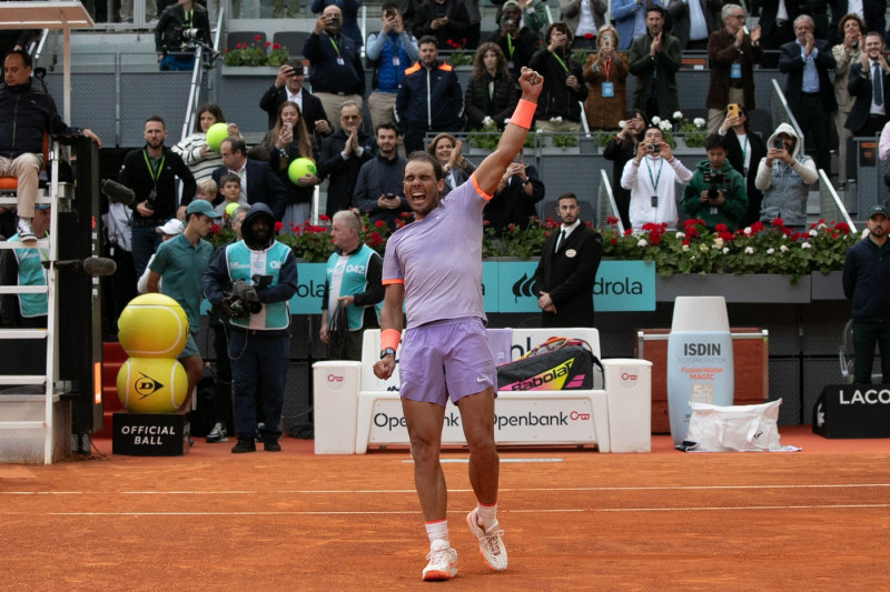 Rafal Nadal Vs Pedro Cachín in Madrid, Spain - 29 Apr 2024