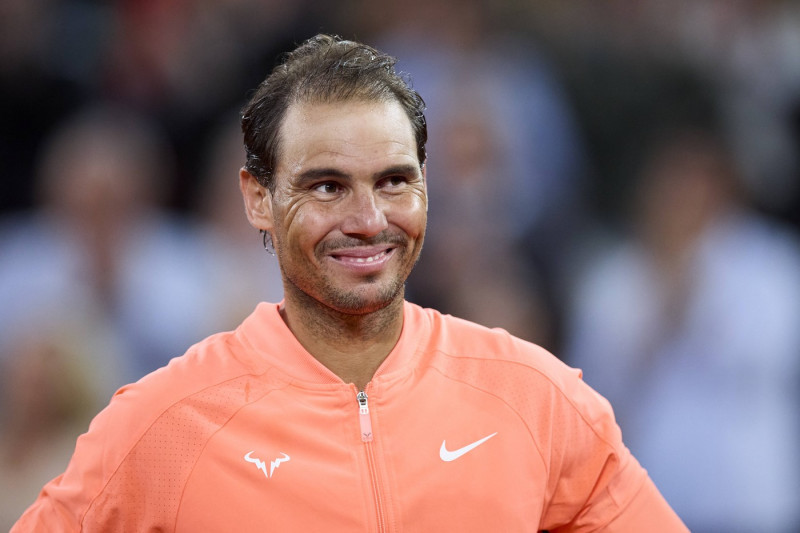 Mutua Madrid Open - Day Nine Rafael Nadal from Spain looks on after loss the game against Jiri Lehecka of Czechia during