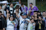 Hundreds of people celebrate Real Madrid winning LaLiga 2023-2024 in Cibeles