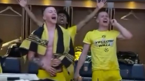 Show în vestiarul lui Dortmund, după calificarea în finala UCL! Ce s-a cântat și cine a dat tonul
