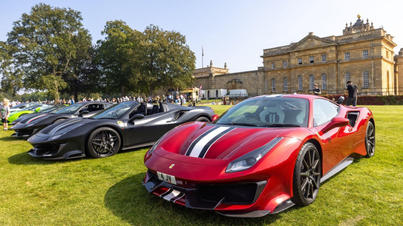 Ferrari 488 Pista 4JV on display at the Salon Priv motor show held at Blenheim Palace on the 5th September 2021