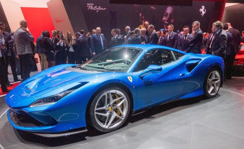 Geneva, Switzerland. 5nd March, 2019. The new Ferrari 488 GTB (Side view) presented at the 89th Geneva International Motor Show. Credit: Eric Dubost/Alamy Live News