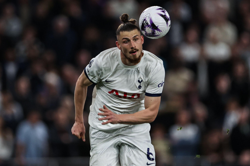 Radu Draguin of Tottenham Hotspur during the Premier League match Tottenham Hotspur vs Manchester City at Tottenham Hotspur Stadium, London, United Kingdom, 14th May 2024(Photo by Mark Cosgrove/News Images)