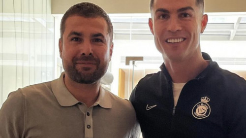 Adrian Mutu s-a întâlnit cu ”my friend” Cristiano Ronaldo! Cadoul primit de la portughez