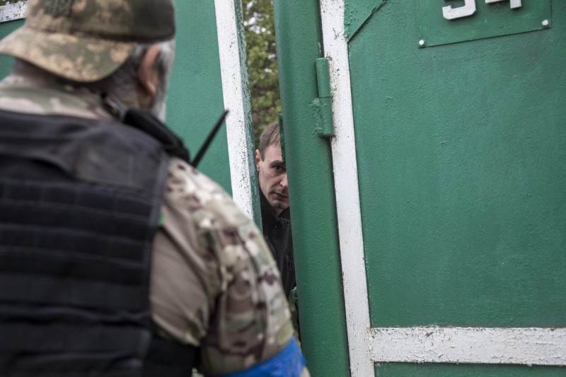 Evacuation of civilians from the Vovchansk city in Ukraine