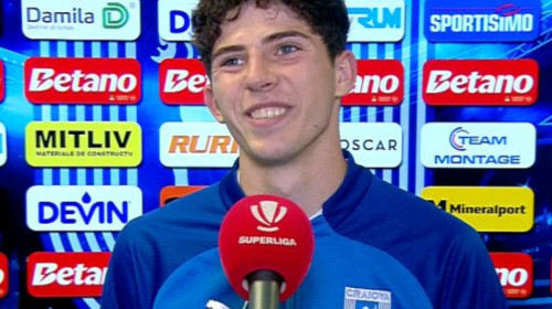 A înscris primul gol pentru Universitatea Craiova și după meci a dat declarația serii, cu zâmbetul pe buze