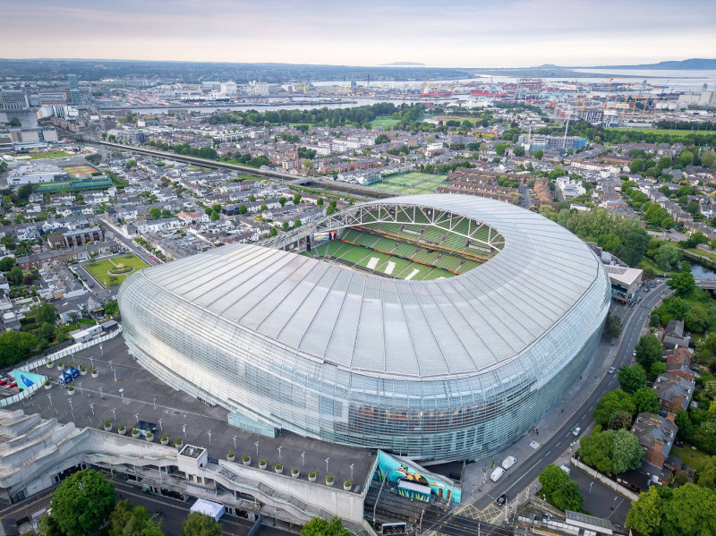 Sport Bilder des Tages Bayer Leverkusen Europa League Final Media Access Event General stadium view outside the Aviva St