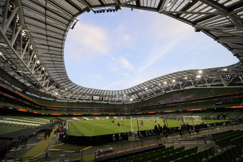 Feature, Uebersicht Aviva Stadium, Abschluss Training Bayer 04 Leverkusen (LEV) vor dem Fussball Europa League Finale 20