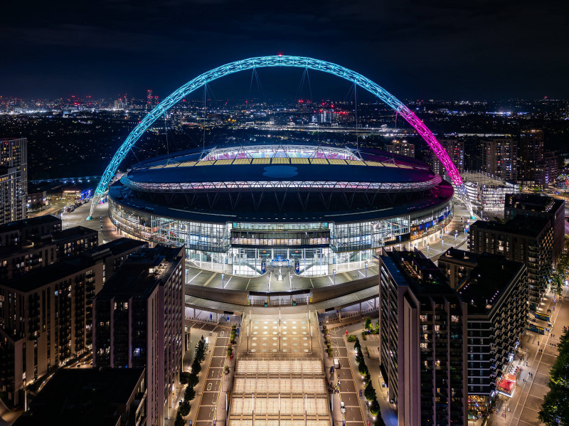 Borussia Dortmund v Real Madrid Champions League 01/06/2024. Final General stadium view outside Wembley Stadium before t