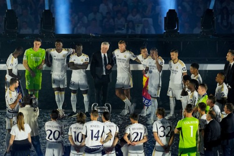 Real Madrid celebration after winning their 15th UEFA Champions League Title, Spain - 03 Jun 2024
