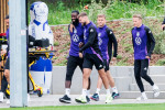 Trainingslager Vorbereitung UEFA EURO 2024 Deutschland; 11.06.2024 Antonio Rüdiger (Deutschland, 2) und Niclas Füllkrug