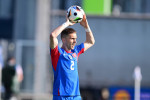 Peter Pekarik hold the ball during Friendly match, Slovakia - San Marino, 05. june 2024 Copyright: xMICHALxFAJT,ZOSPORTU