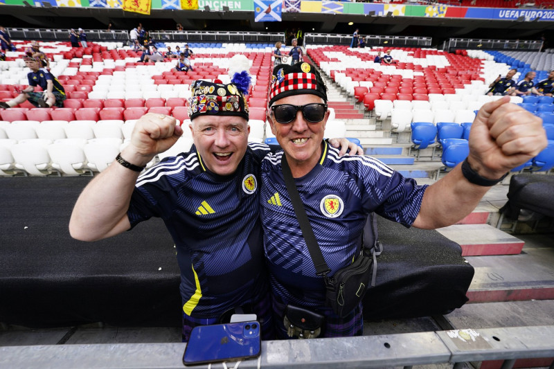 GER: Germany v Scotland. UEFA EURO, EM, Europameisterschaft,Fussball 2024 Two scottish fans during the UEFA Euro 2024 ma