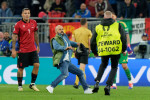 fans invade the pitch during UEFA EURO, EM, Europameisterschaft,Fussball 2024 - Italy vs Albania, UEFA European Football