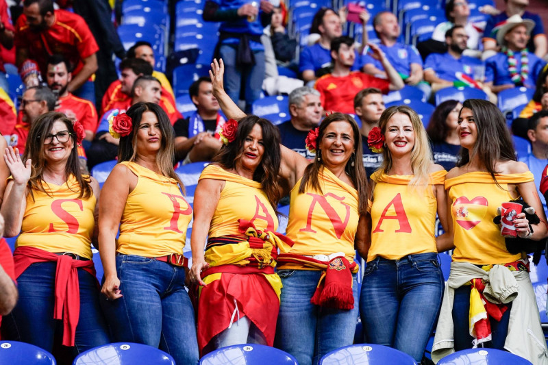 Gelsenkirchen, Germany, June 20th 2024: Fans of Spain inside the stadium during the UEFA EURO, EM, Europameisterschaft,F