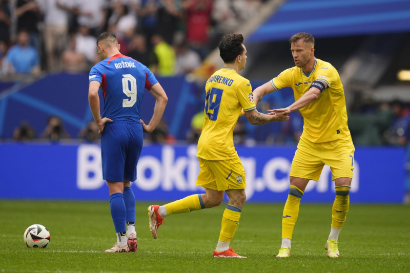 Slovakia and Ukraine - Uefa Euro 2024 Germany, Dusseldorf - 21 Jun 2024