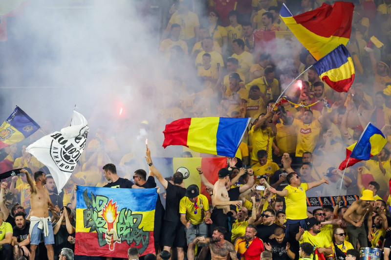 Belgium v Romania Euro 2024 22/06/2024. Group E Romania fans during the Euro 2024 match between Belgium and Romania at C