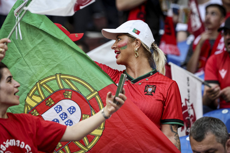 Match de l'Euro 2024 "Georgie - Portugal (2-0) à la Veltins-Arena