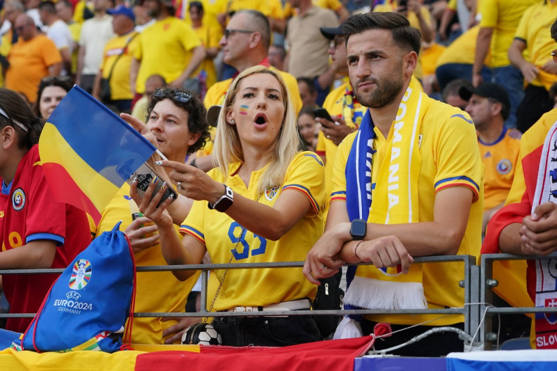 Fans aus Rumänien - Frankfurt 26.06.2024: Slowakei vs. Rumänien, EURO2024 M33 Gruppe E, EM-Arena Frankfurt *** Fans from