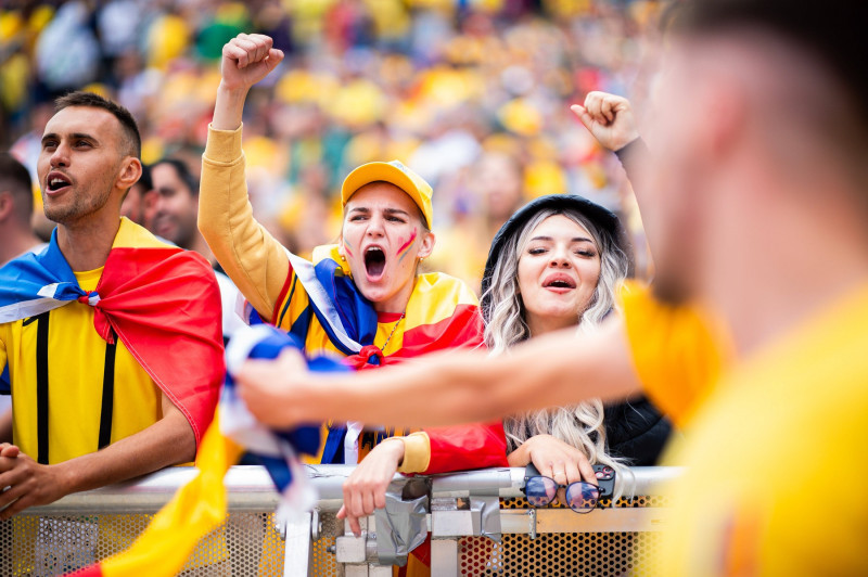 02.07.2024 - Fußball, Europameisterschaft 2024 in Deutschland, Public Viewing in München / Rumänien - Niederlande: Rumän