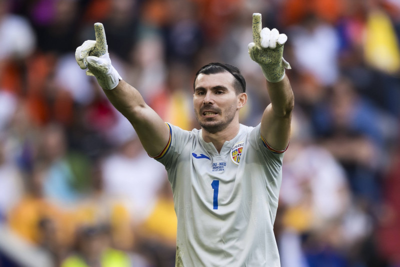 Romania v Netherlands - UEFA EURO, EM, Europameisterschaft,Fussball 2024 Florin Nita of Romania gestures during the UEFA