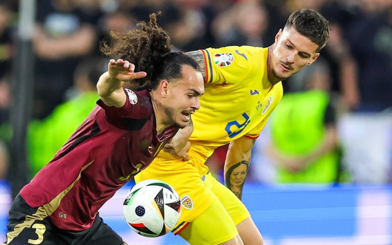 Belgium v Romania Euro 2024 22/06/2024. Group E Arthur Theate of Belgium during the Euro 2024 match between Belgium and