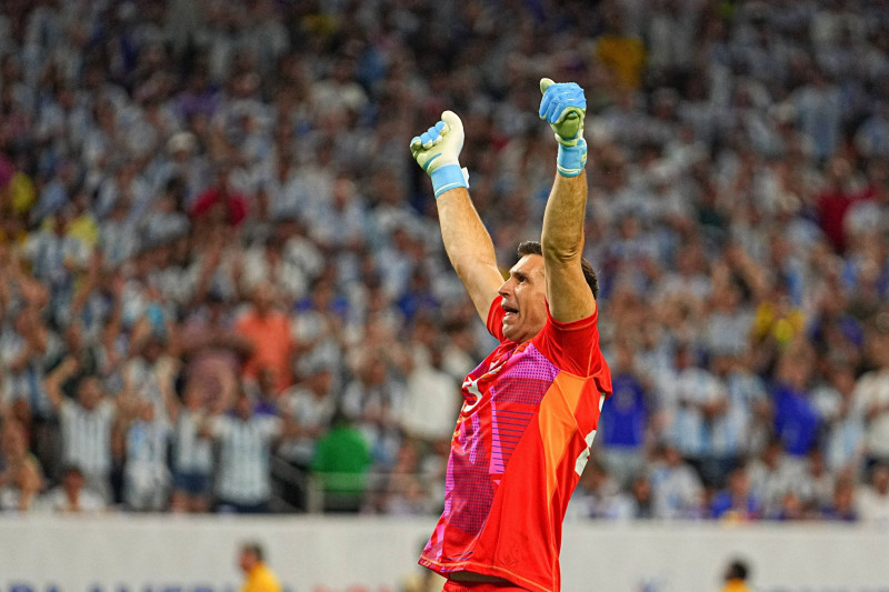 RECORD DATE NOT STATED Copa America USA 2024 Argentina vs Ecuador Quarterfinals Emiliano Martinez of Argentina during th