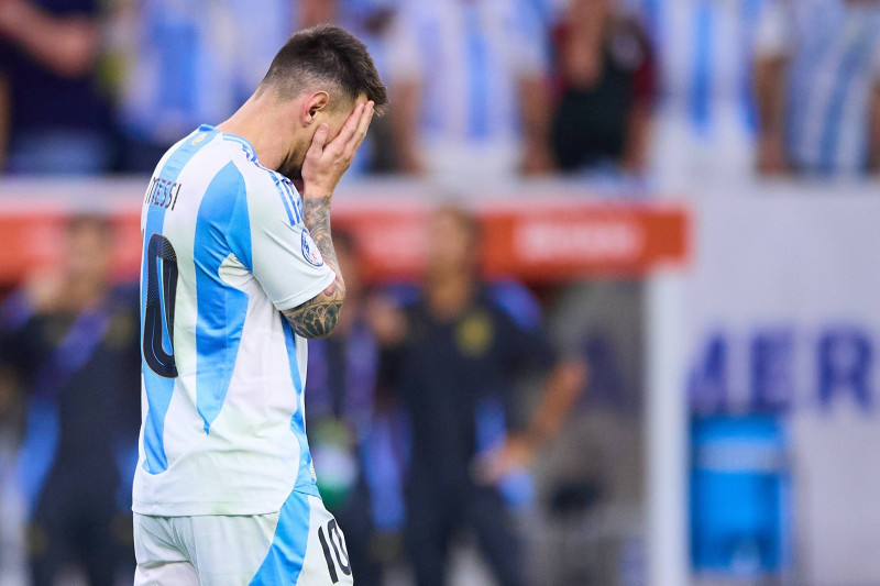 RECORD DATE NOT STATED Copa America USA 2024 Argentina vs Ecuador Quarterfinals Lionel Messi of Argentina misses his pen