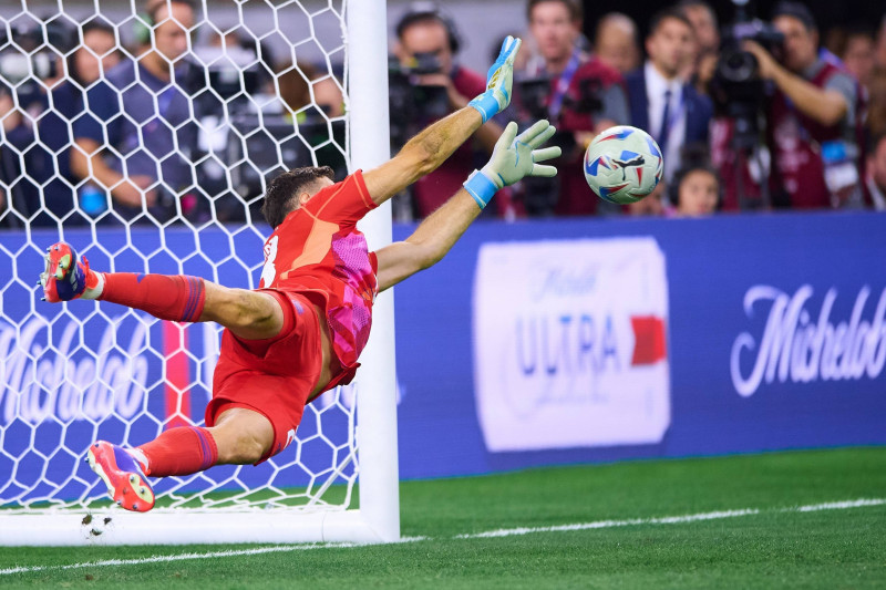 RECORD DATE NOT STATED Copa America USA 2024 Argentina vs Ecuador Quarterfinals Emiliano Martinez of Argentina during th