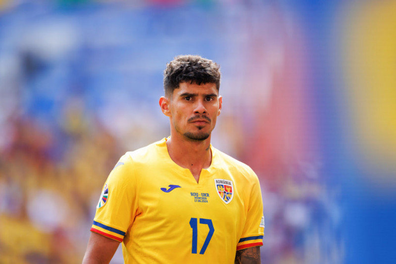 Florinel Coman (Romania) seen during the UEFA Euro 2024 game