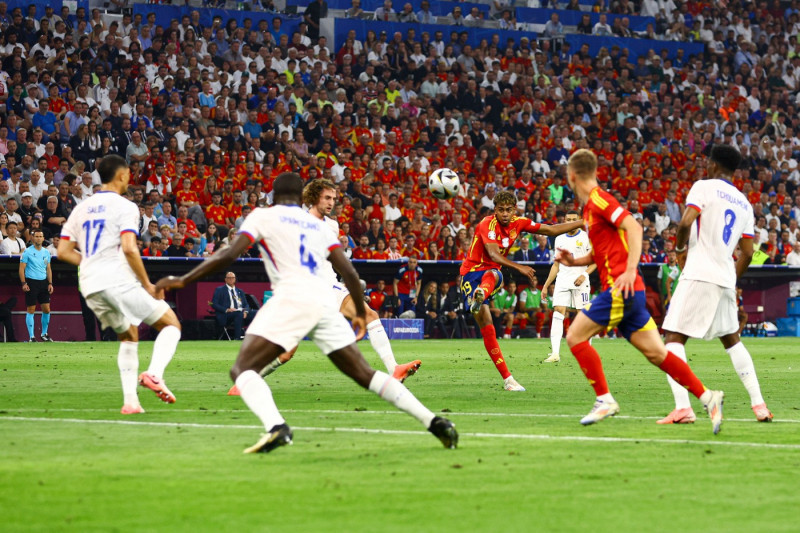 Spain v France, UEFA European Championship 2024, Semi Final, Football, Munich Football Arena, Munich, Germany - 09 Jul 2024