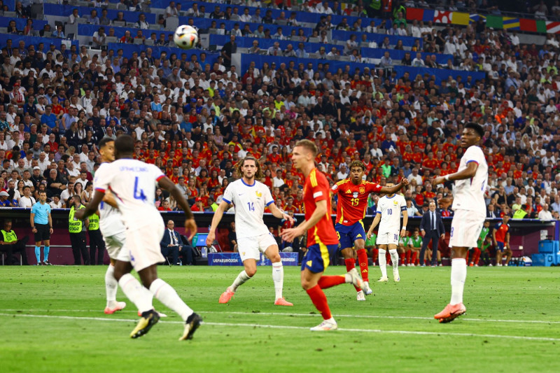 Spain v France, UEFA European Championship 2024, Semi Final, Football, Munich Football Arena, Munich, Germany - 09 Jul 2024