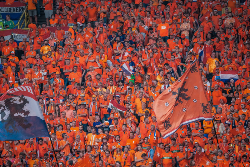 EURO 2024 - Semifinal: Netherlands vs. England Netherlands fans in action during the EURO 2024 Semi-Final match between