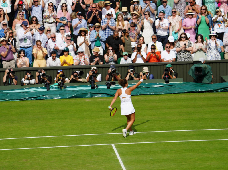 Lawn Tennis - 2024 Wimbledon Championship Ladies Semi Final - Donna Vekic (CRO) v Jasmine Paolini (ITA) All England Lawn