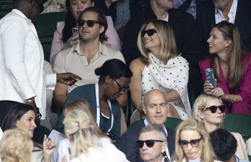 A Pregnant Margot Robbie Spotted At Wimbledon 2024 Mens Semi Finals Day - 12 Jul 2024