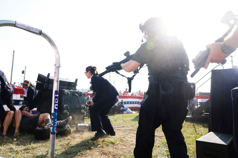 Donald Trump Injured During Shooting At Campaign Rally In Butler, PA